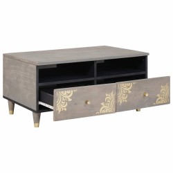 Table basse Gris 80 x 54 x 40 cm Bois de mangue massif 632436632436