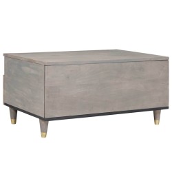 Table basse Gris 80 x 54 x 40 cm Bois de mangue massif 632436632436