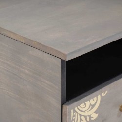 Table basse Gris 80 x 54 x 40 cm Bois de mangue massif 632436632436