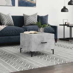 Table basse gris béton 50x50x40 cm bois d'ingénierie 632440632440