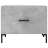 Table basse gris béton 50x50x40 cm bois d'ingénierie 632440632440