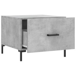 Table basse gris béton 50x50x40 cm bois d'ingénierie 632440632440