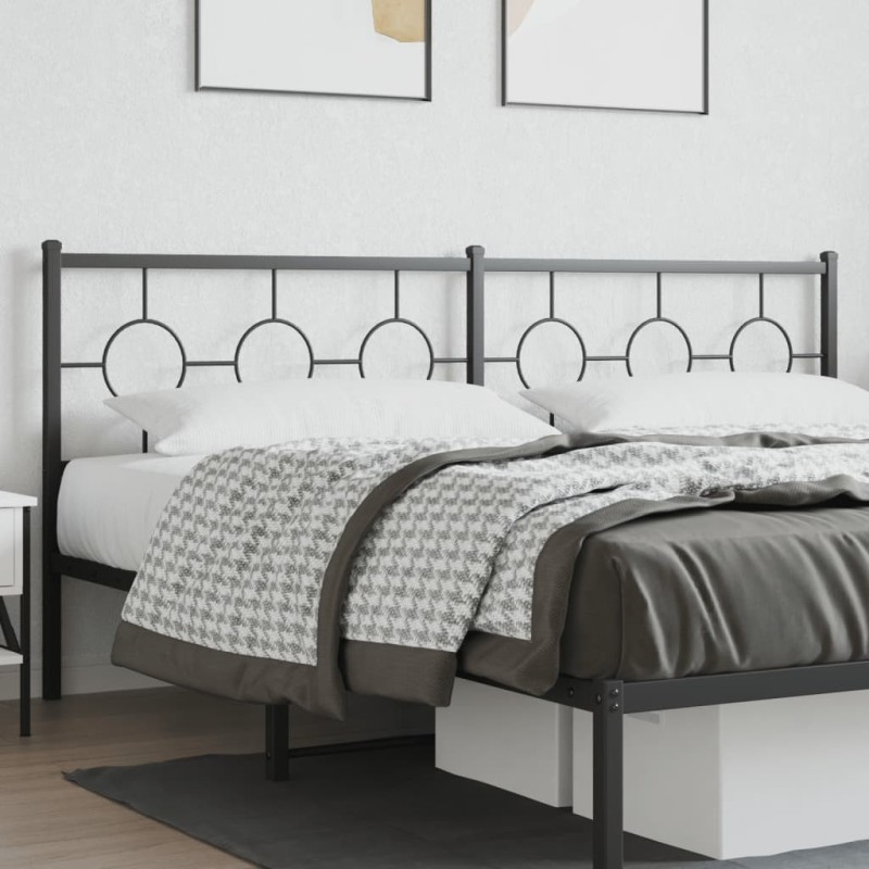 Tête de lit de remplacement métal noir 200 cm 632441632441
