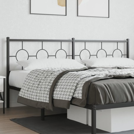Tête de lit de remplacement métal noir 200 cm 632441632441