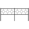 Tête de lit de remplacement métal noir 200 cm 632441632441