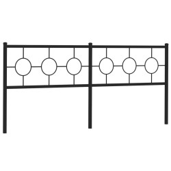 Tête de lit de remplacement métal noir 200 cm 632441632441