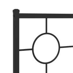 Tête de lit de remplacement métal noir 200 cm 632441632441