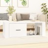 Table basse Blanc 100x50,5x35 cm Bois d'ingénierie 632442632442