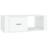 Table basse Blanc 100x50,5x35 cm Bois d'ingénierie 632442632442