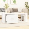 Table basse Blanc 100x50,5x35 cm Bois d'ingénierie 632442632442