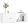 Table basse Blanc 100x50,5x35 cm Bois d'ingénierie 632442632442