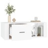 Table basse Blanc 100x50,5x35 cm Bois d'ingénierie 632442632442