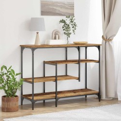 Table Console avec étagère Bois ancien 100 x 35 x 75 cm 632444632444