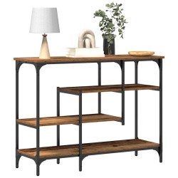 Table Console avec étagère Bois ancien 100 x 35 x 75 cm 632444632444