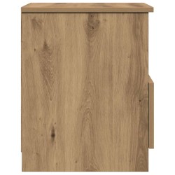 Table de chevet chêne artisanal 40x40x50 cm bois d’ingénierie 632445632445