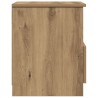 Table de chevet chêne artisanal 40x40x50 cm bois d’ingénierie 632445632445