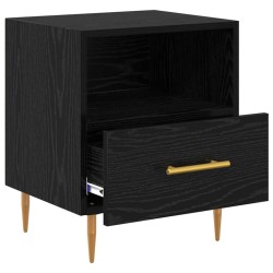 Table de chevet 2 pcs Noir 40 x 35 x 47,5 cm Bois d'ingénierie 632446632446