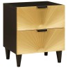 Table de chevet 2 pcs Noir et or 40 x 33 x 46 cm 632447632447
