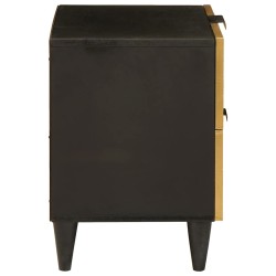 Table de chevet 2 pcs Noir et or 40 x 33 x 46 cm 632447632447