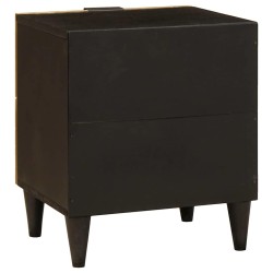 Table de chevet 2 pcs Noir et or 40 x 33 x 46 cm 632447632447