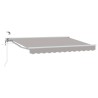 Auvent rétractable électrique Gris clair et blanc 3 x 2,5 m 632448632448