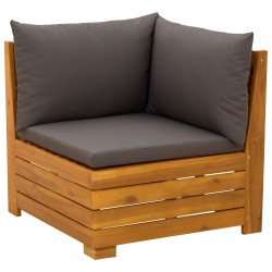Ensemble de salon de jardin 2 Pièce Marron Bois d'Acacia Massif 632454632454