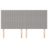 Tête de lit Gris clair 160 x 5 x 118/128 cm Tissu 632456632456