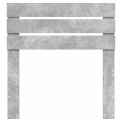 Tête de lit Gris béton Bois d'ingénierie 632462632462