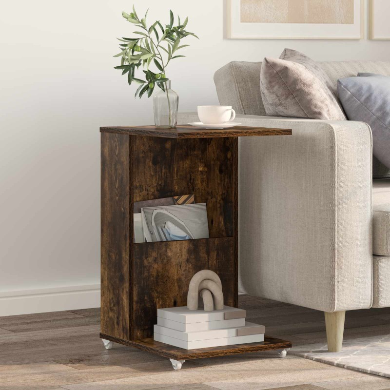 Table d'appoint Chêne fumé 40 x 35 x 60 cm Bois d'ingénierie 632464632464
