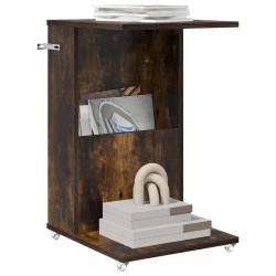Table d'appoint Chêne fumé 40 x 35 x 60 cm Bois d'ingénierie 632464632464
