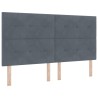 Tête de lit Gris foncé 180 cm Velours 632470632470