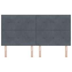 Tête de lit Gris foncé 180 cm Velours 632470632470
