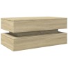 Table basse avec lumières LED chêne sonoma 90x50x40 cm 632477632477