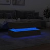 Table basse avec lumières LED chêne sonoma 90x50x40 cm 632477632477