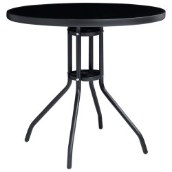 Ensemble de bistro 5 pcs noir et anthracite 632480632480