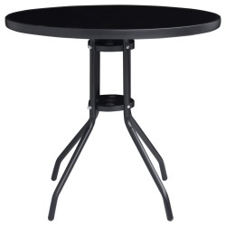 Ensemble de bistro 5 pcs noir et anthracite 632480632480