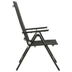 Ensemble de bistro 5 pcs noir et anthracite 632480632480