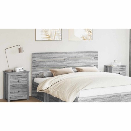 Tête de lit Gris Sonoma Bois d'ingénierie 632493632493