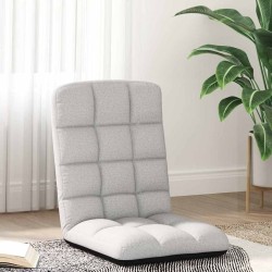 Chaise de sol pliante Gris nuage 71x51x62 cm tissu 632494632494