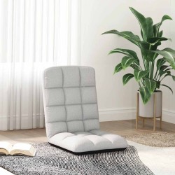 Chaise de sol pliante Gris nuage 71x51x62 cm tissu 632494632494