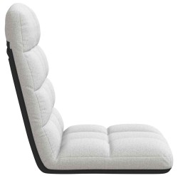 Chaise de sol pliante Gris nuage 71x51x62 cm tissu 632494632494