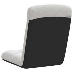 Chaise de sol pliante Gris nuage 71x51x62 cm tissu 632494632494