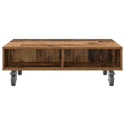 Table d'appoint avec roues Bois ancien 90 x 50 x 30 cm 632497632497