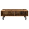 Table d'appoint avec roues Bois ancien 90 x 50 x 30 cm 632497632497