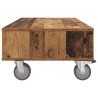 Table d'appoint avec roues Bois ancien 90 x 50 x 30 cm 632497632497