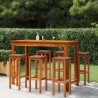 Ensemble de bar de jardin 7 pcs bois d'acacia solide 632499632499