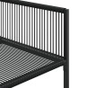 Ensemble à manger de jardin 9 pcs Noir Résine tressée 632500632500