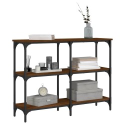 Table console chêne marron 100x29x75 cm bois d'ingénierie 632502632502