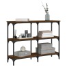 Table console chêne marron 100x29x75 cm bois d'ingénierie 632502632502