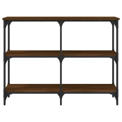 Table console chêne marron 100x29x75 cm bois d'ingénierie 632502632502